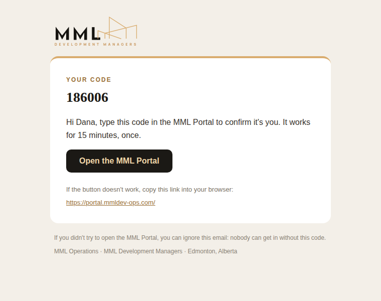 The code email